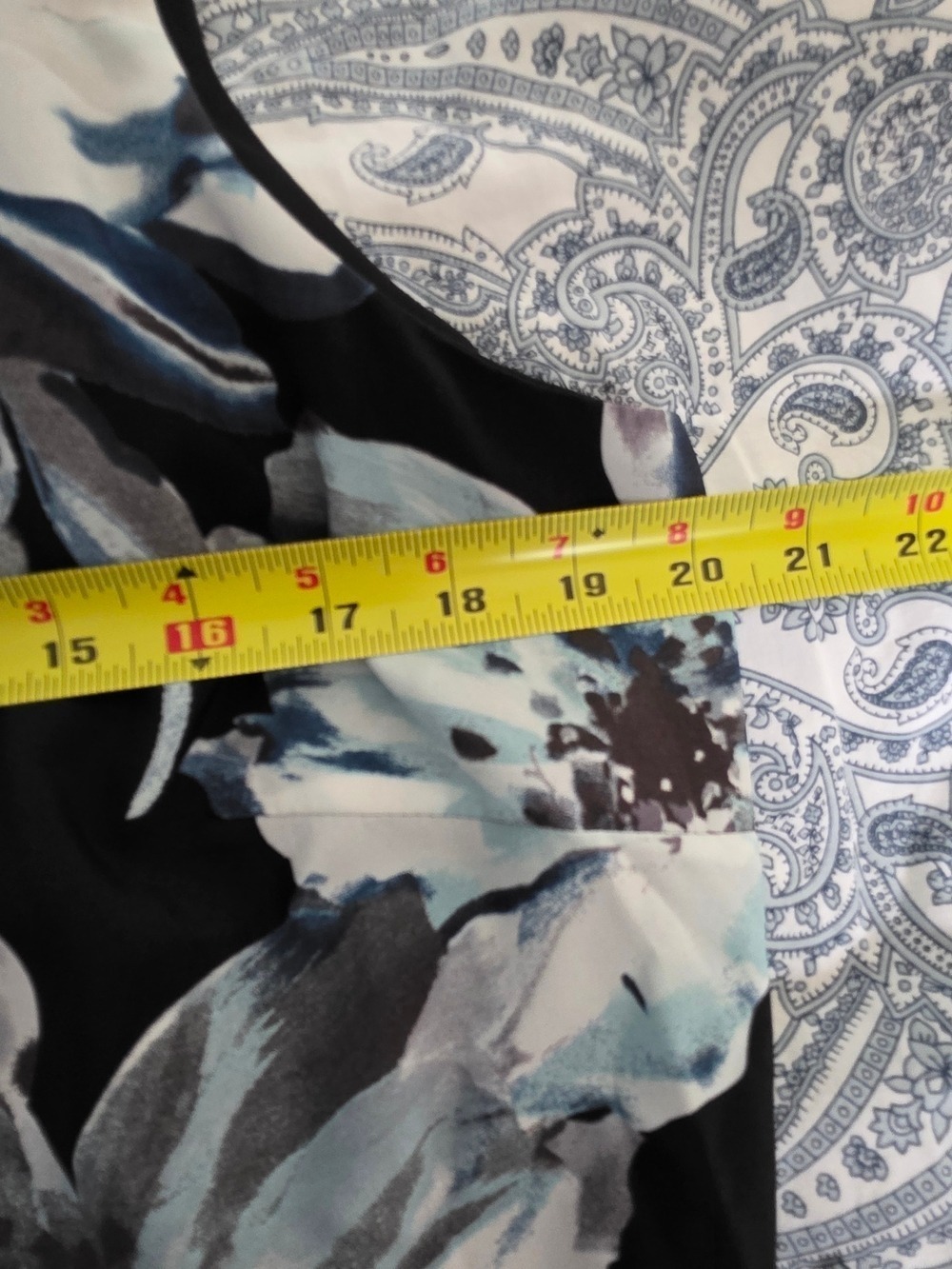 4/$67 Deal! Rickis Floral Black and Blue Sleeveless Women's Dress - Picture 12 of 14